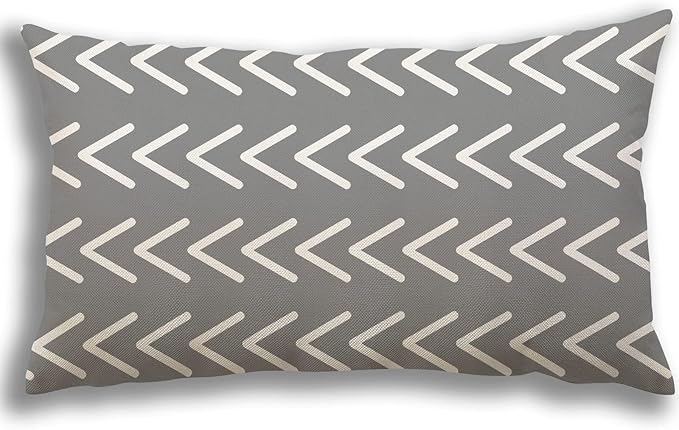 YCOLL Lumbar Pillow Covers 12x20 Set of 4, Modern Sofa Throw Pillow Cover