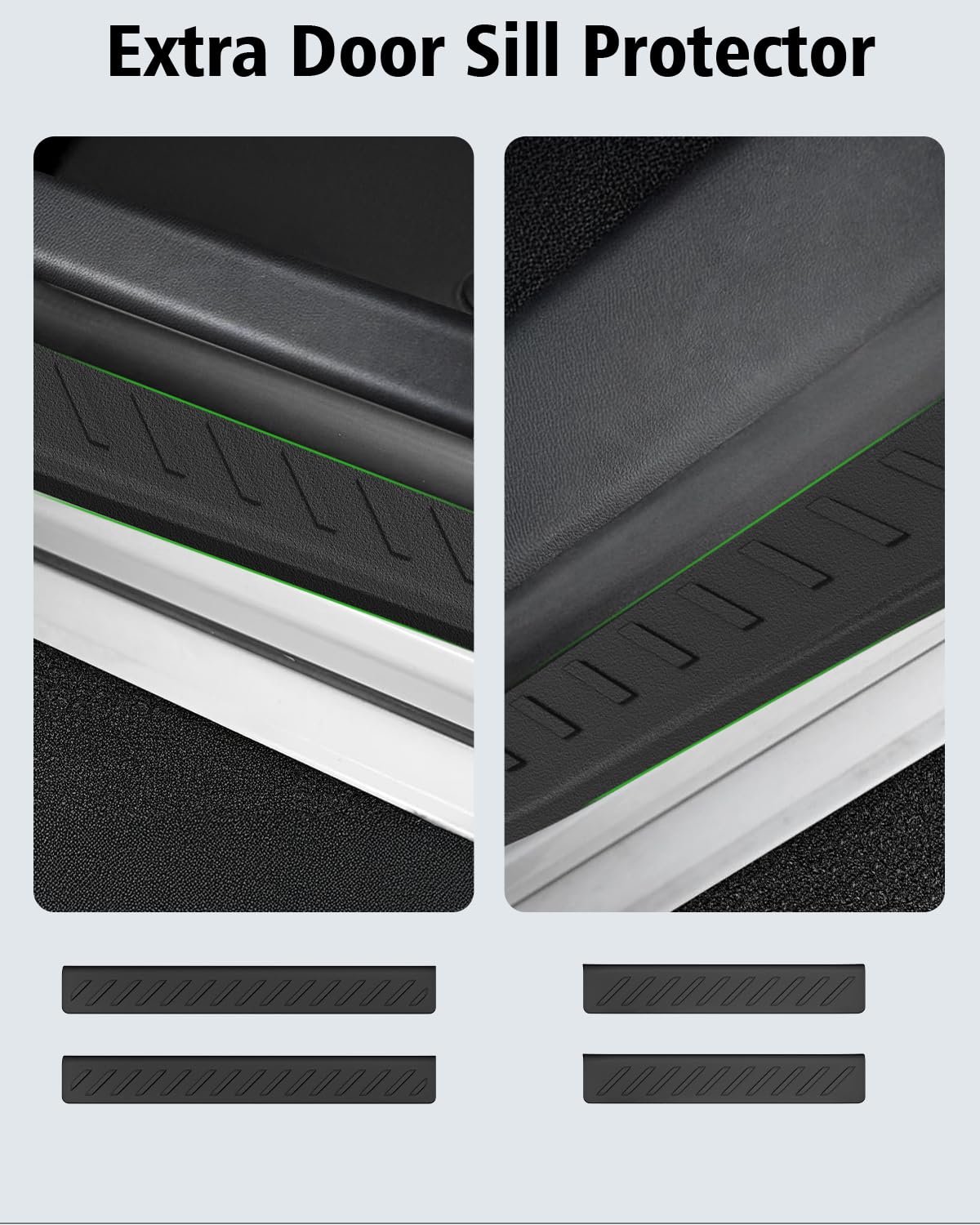 Floor Mats Custom for Ford Edge 2015-2024 2025 2026 ST Titanium SE SEL Sport Trunk Mat with Backrest Mat All Weather TPE Full Set Liners Cargo Protector & Door Sill Guards for Edge 2025 Accessories