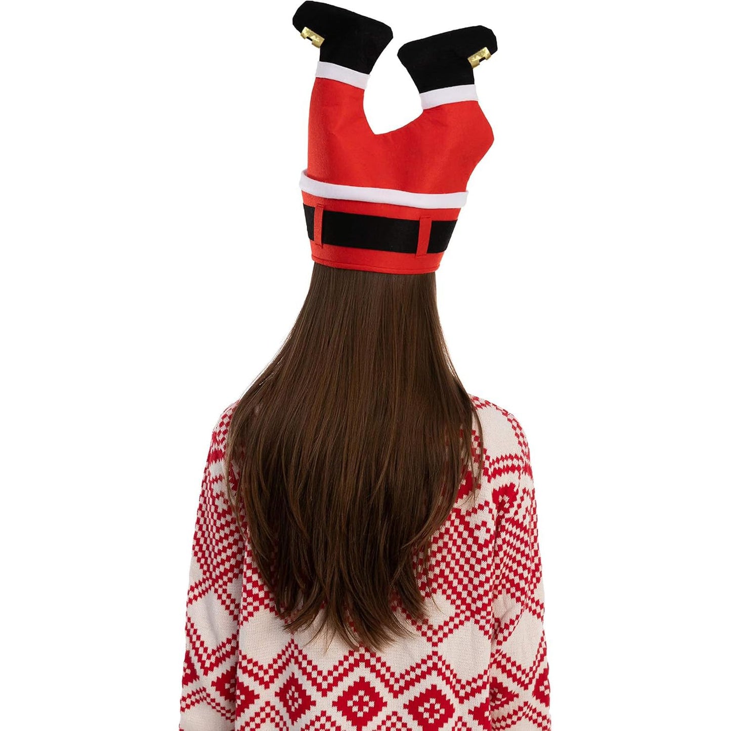 JOYIN Christmas Santa Hats for Funny, Novelty Adult Christmas Hats, Crazy for Xmas Party, Dress Up Celebrations, Winter Party Favor
