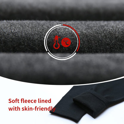 TRIUNION 3 Pack Fleece Lined Leggings Women High Waisted Thermal Winter Yoga Pants for Women Warm Running Workout Leggings