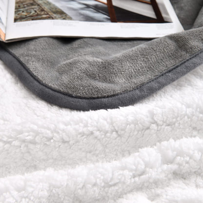 Yaning Waterproof Blanket for Bed Couch Sofa, Soft Liquid Pee Proof Pet Blanket for Dog Puppy Cat, Reversible Sherpa Fleece Blanket for Furniture Protector (Grey, 127x152cm)