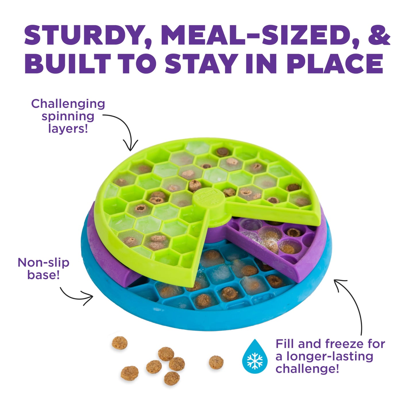 Outward Hound Nina Ottosson Interactive Dog Toys - Medium Level 2 - Dog Puzzle Feeder & Treat Dispenser for Boredom Relief, Mental Stimulation, Dog Enrichment - Reduces Anxiety, Engages Smart Dogs