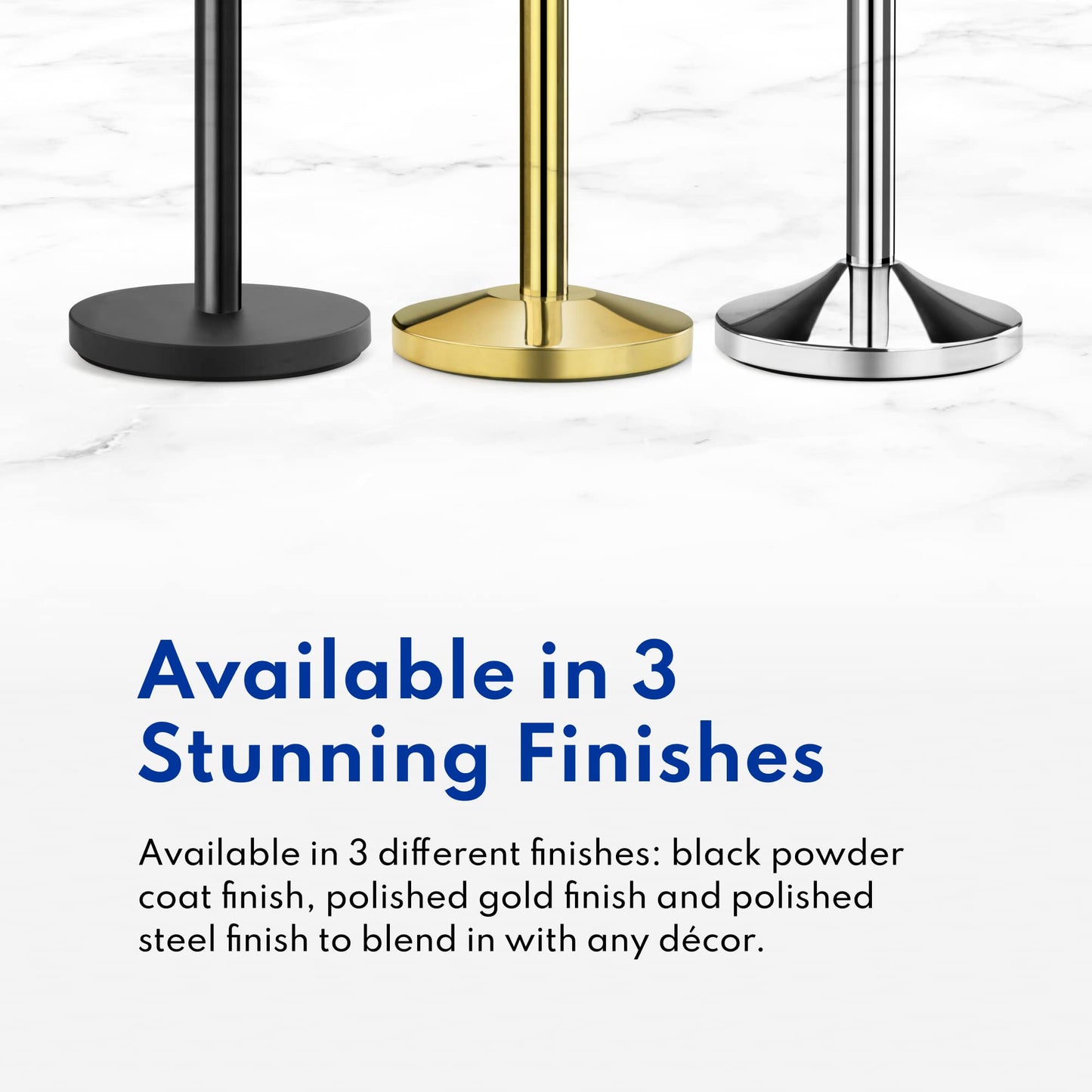 New Star Foodservice 54590 Stanchions, 36-Inch Height, 6.5-Foot Retractable Belt, Set of 2, Black Belt