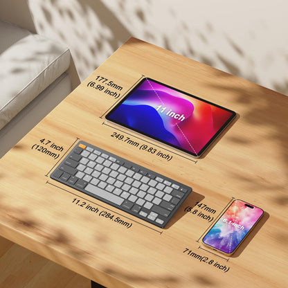 OMOTON Bluetooth Keyboard Compatible with iPad 10th Generation, iPad 10.2 (9th/8th/7th), iPad Pro 13/12.9/11 inch, iPad Air/Mini and More iOS Devices, White