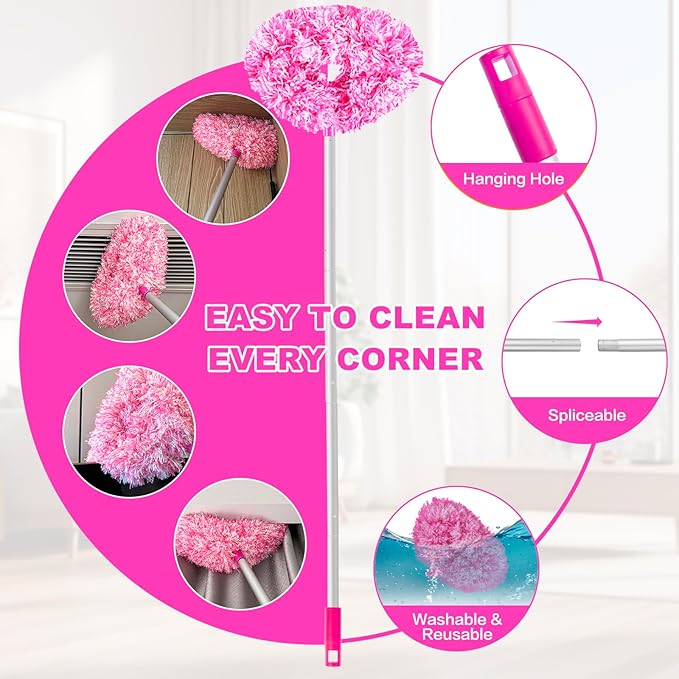 Ceiling Fan Cleaner Duster Reusable Microfiber Ceiling Fan Blade Cleaner