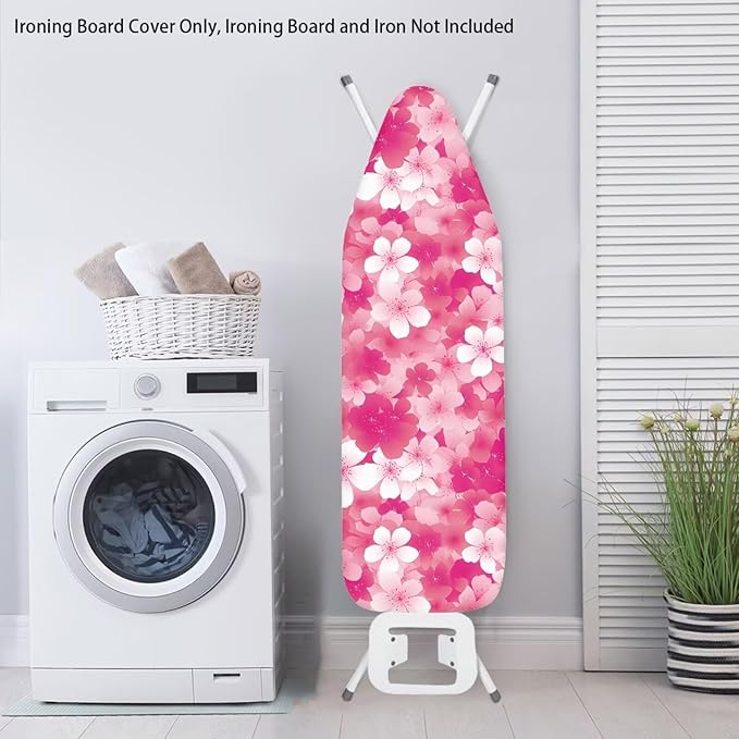 Cherry Blossom Ironing Board Cover, Soft Stain Resistant Ironing Board Protrctor