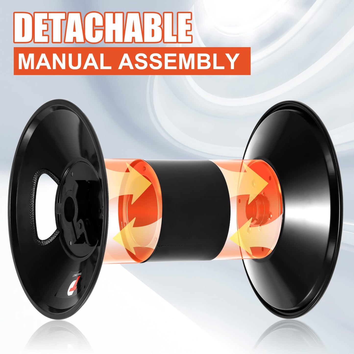 Tool Daily Pressure Washer Hose Reel, 100 FT Heavy Duty Steel Hose Reel for Power Washer