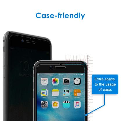 JETech Privacy Screen Protector for iPhone 11 and iPhone XR 6.1-Inch, Anti Spy Tempered Glass Film, 2-Pack