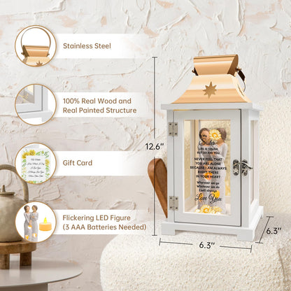 Homazing Sister Gifts Lantern - Unique Sister Gift Ideas for Mothers Day, Christmas, Thanksgiving