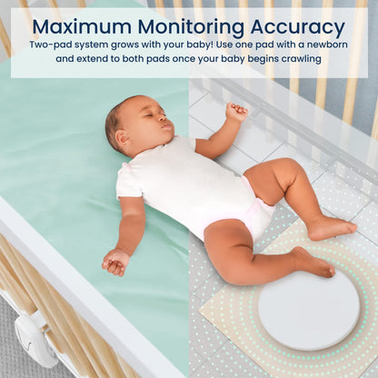 Babysense Video Baby Monitor with 2.4" Screen & Medically Certified Baby Movement Monitor with Real-Time No Breathing Motion Alerts, Tracks Breathing Motion Irregularity, Non-Contact, 2-in-1
