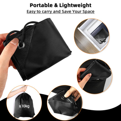 GoodtoU Nylon Backpacks - Drawstring Bags for Sport, Traveling, Team (Black, 128Pcs)