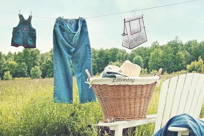ALYER Clothpin Storage Bag