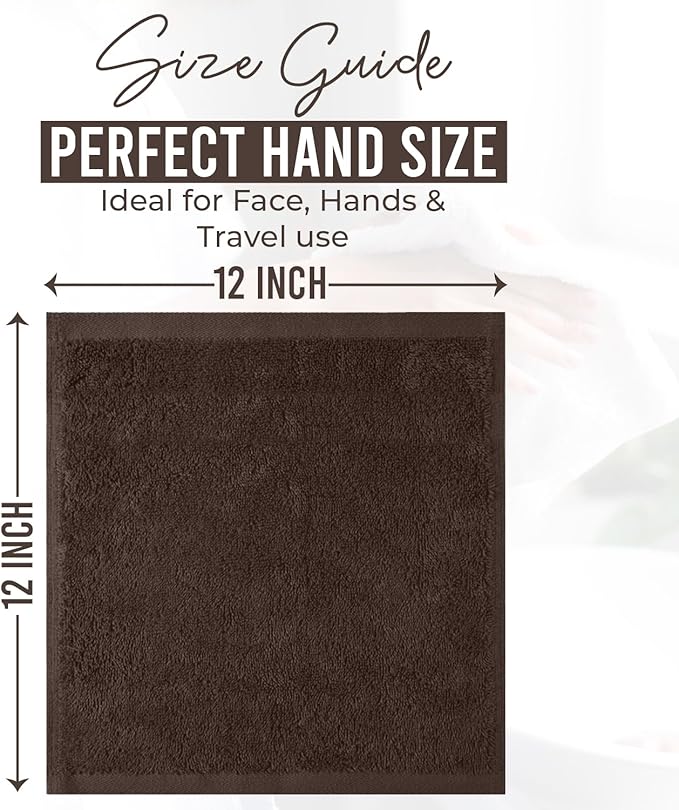 DAN RIVER 12 Pack Wash Cloths for Showering