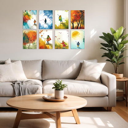 Belle Vous Blank Canvas (12 Pack) - 13 x 18cm (5 x 7 inches) - Small Pre Stretched Canvas Panel Boards - Suitable for Acrylic and Oil Painting Also for Sketching and Drawing