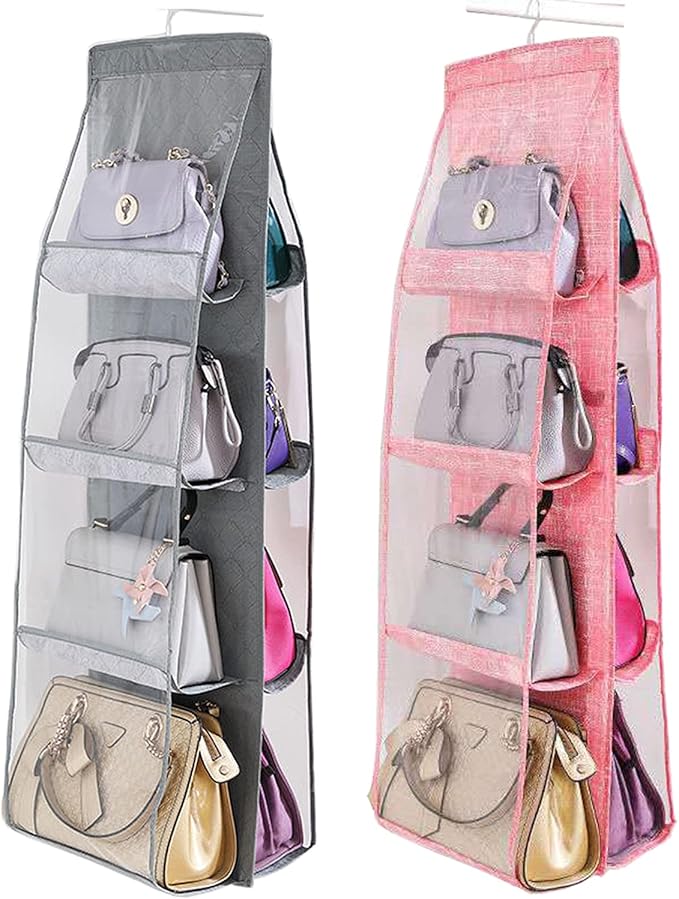 AARAINBOW 2 Packs Hanging Handbag Purse Organizer