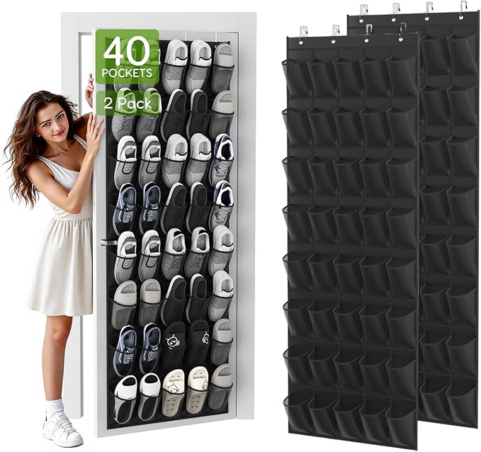 Unjumbly Over the Door Shoe Organizer