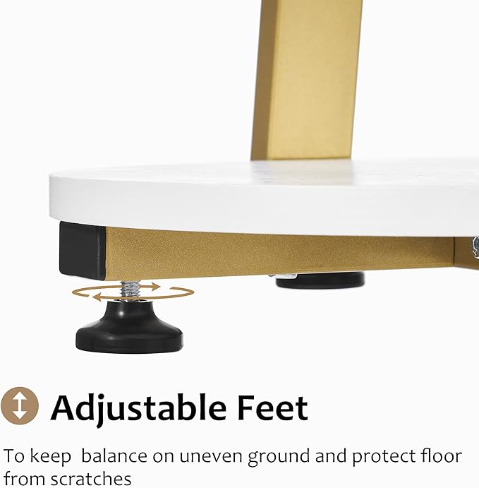 BEWISHOME Round End Table Side Table
