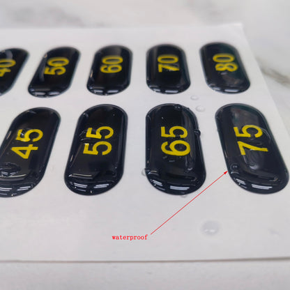 5-80 Weight Stack Stickers for Gym Machine