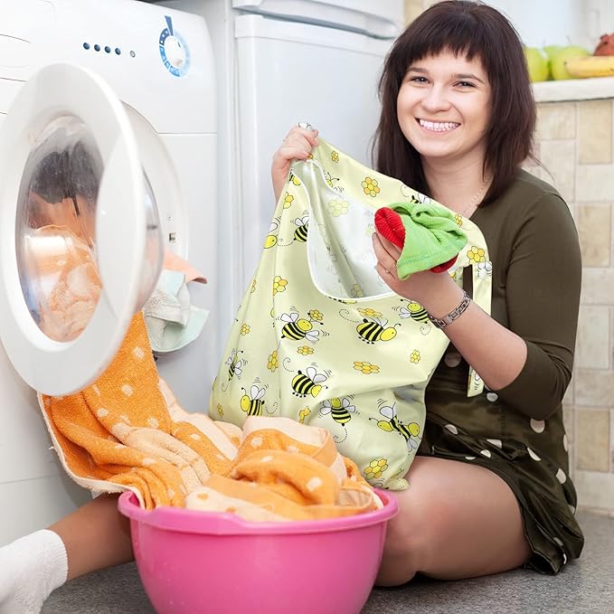 Shappy 2 Pcs Large Travel Laundry Bag Washable Waterproof Wet Dry Large Dirty