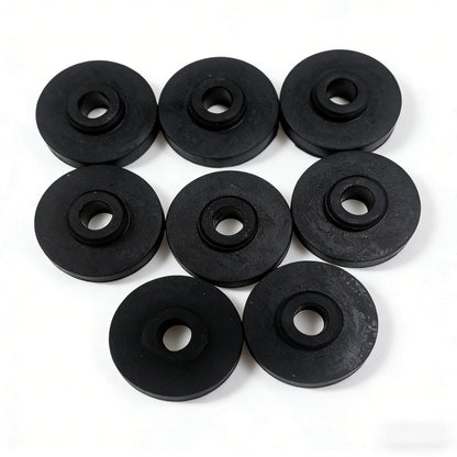 8 Pack Rubber Feet,Diameter: 1.34 in High Damping Vibration Damping Ring for Electric Motor,Refrigeration Compressor,Quiet Vibration Reduction Place (Natural Rubber) (8NaturalRubber)