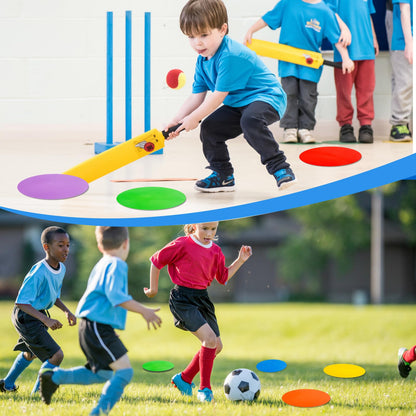 WildTracks 9 inch Spot Markers Flat Field Cones, Non Slip Rubber Agility Markers Flat Field Cones for Soccer Basketball Sports Speed Agility Training （6 pcs）
