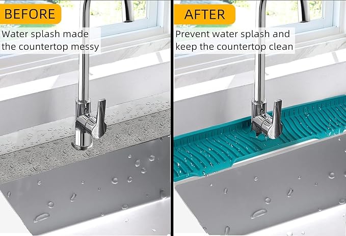 30 Inch Sink Splash Guard, Large Size Kitchen Sink Splash Guard, Longer