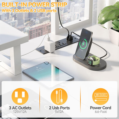 Aheaplus Small L Shaped Desk with Charging Port & LED Strip, Reversible L-Shaped Gaming Desk Computer Desk with Monitor Stand & Storage Shelf, Corner Desks Home Office Desk with Storage Bag, White
