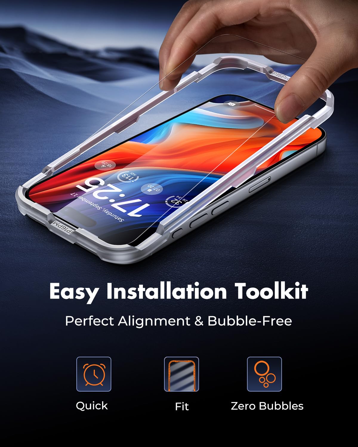 UNBREAKcable 2-Pack Screen Protector for iPhone 16e/13/13 Pro/14, Double Shatterproof Tempered Glass [Easy Installation] [9H Hardness] [99.99% HD] [Case Friendly] for Apple 13 Pro/13/14/16e 6.1 inch