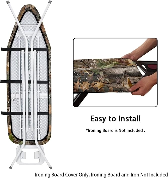 Camo Forest Ironing Board Cover and Padding 15 X 54 Ironing Board Protective