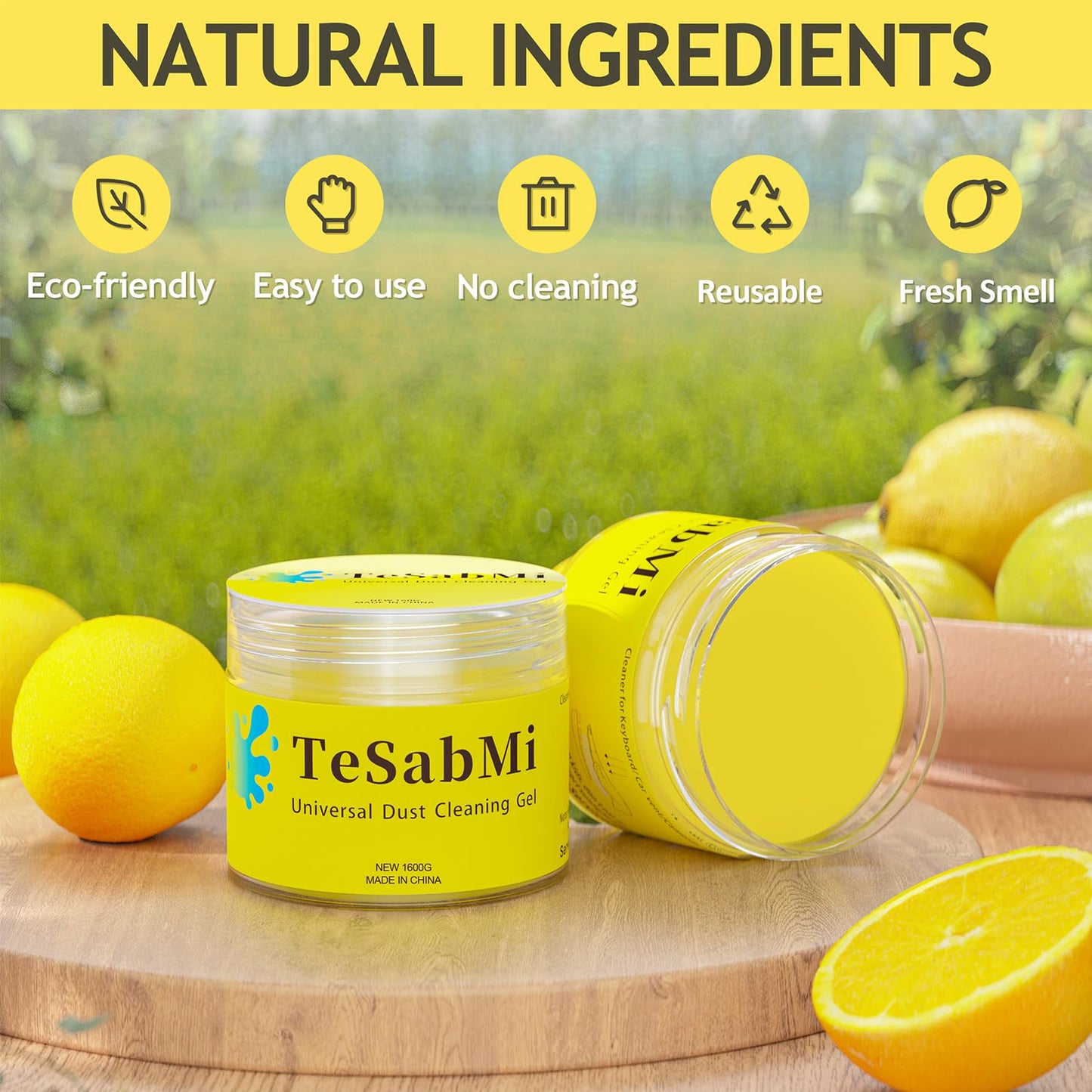 TeSabMi Car Cleaning Gel Cleaning Putty Car Interior Cleaner Auto Detailing Tools Cleaning Slime Clean Kit Car Accessories Gifts for Men Women
