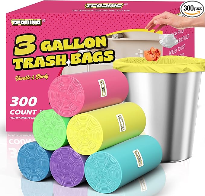 300 Count 3 Gallon Trash Bags