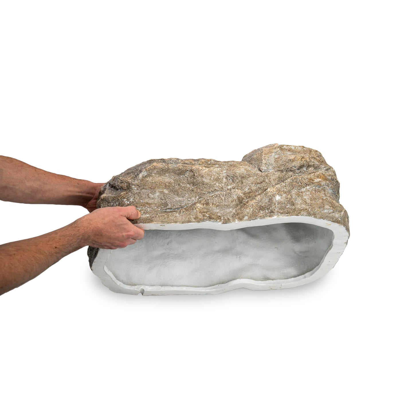 Aquascape Faux Rock Cover, Natural Look for Concealing Cables and Equipment, Lightweight Decorative Landscape Cover, Weather-Resistant, 25 in x 15 in,78416