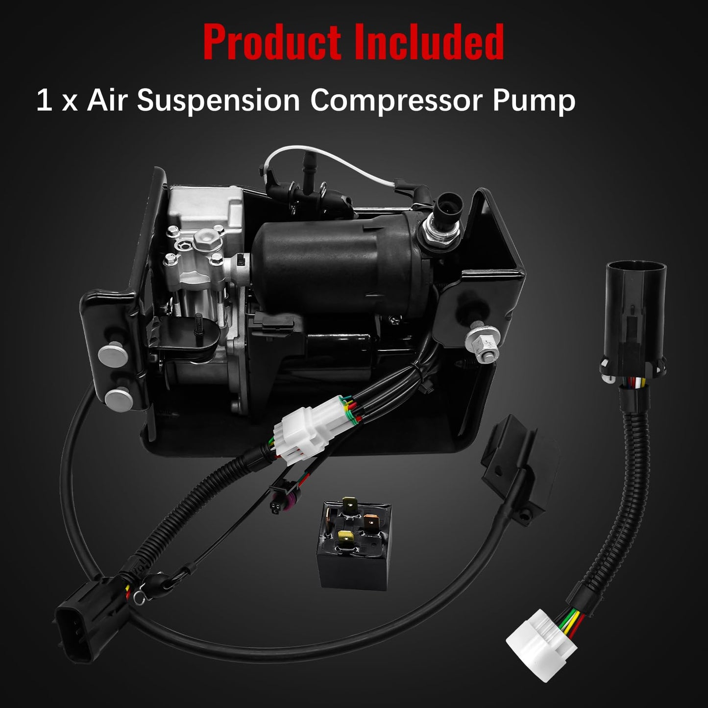 23316154 Air Ride Suspension Compressor Pump Fit for Cadillac Escalade ESV, for Chevy Suburban Tahoe, for GMC Yukon XL 2015-2020, OE Replace 22797525, 23282712, 23232591