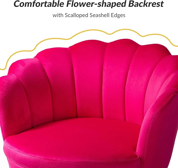 HULALA HOME Modern Velvet Accent Chairs Set of 2
