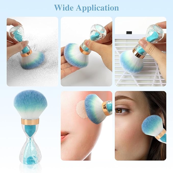 Nail Dust Brush for Acrylic Nails, Soft Brush Nail Art Dust Powder Remover