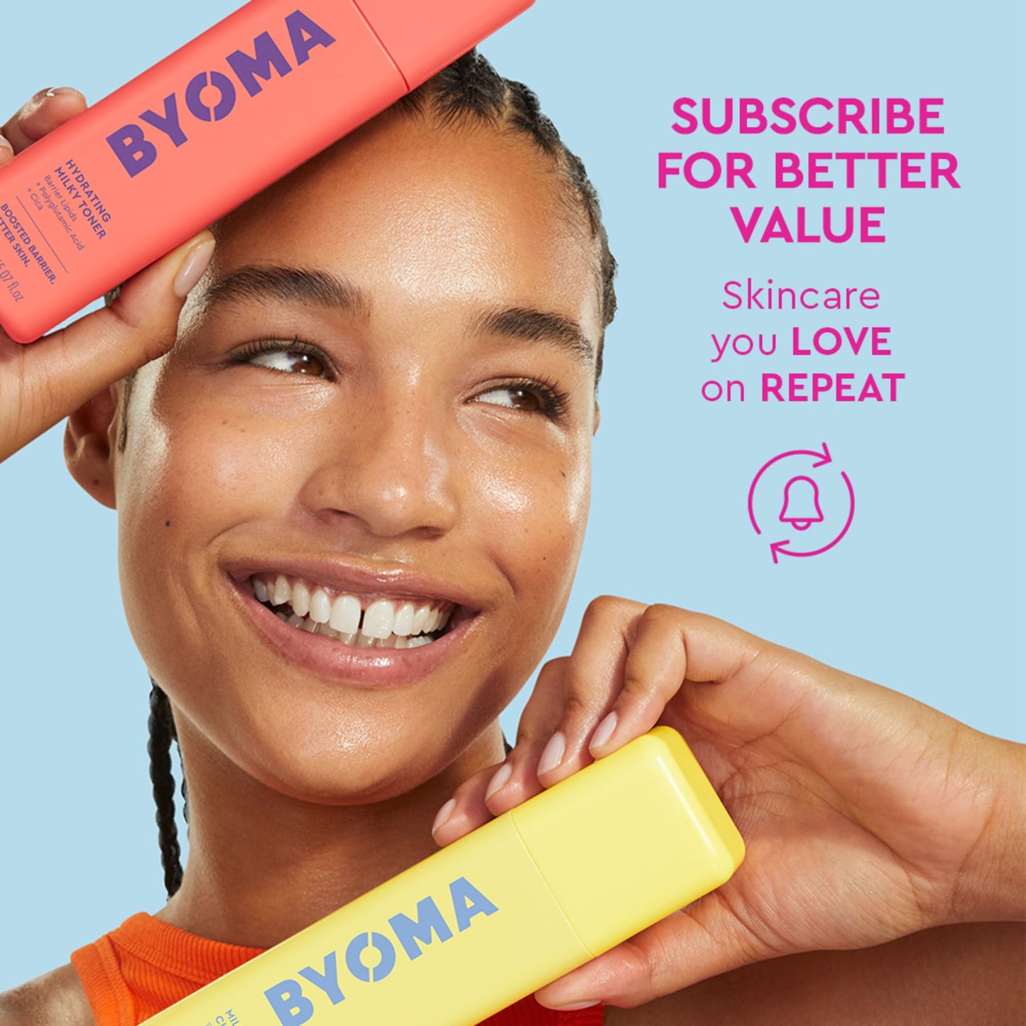 BYOMA So Hydrated Set - Barrier Repair Skincare Set (30ml, 15ml, 15ml) Creamy Jelly Cleanser, Hydrating Face Serum and Ceramide Face Moisturiser for Dry Skin - Anti Wrinkle, Alcohol Free, Vegan