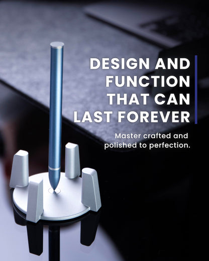 novium Hoverpen - Luxury Pen for Men & Women, Vertically Standing Executive Ballpoint Pen with Top Grade Free-Flowing Ink Refill, Metal Made, Unique Gifts, Luxury Pen for Men, Mens Gifts Ideas