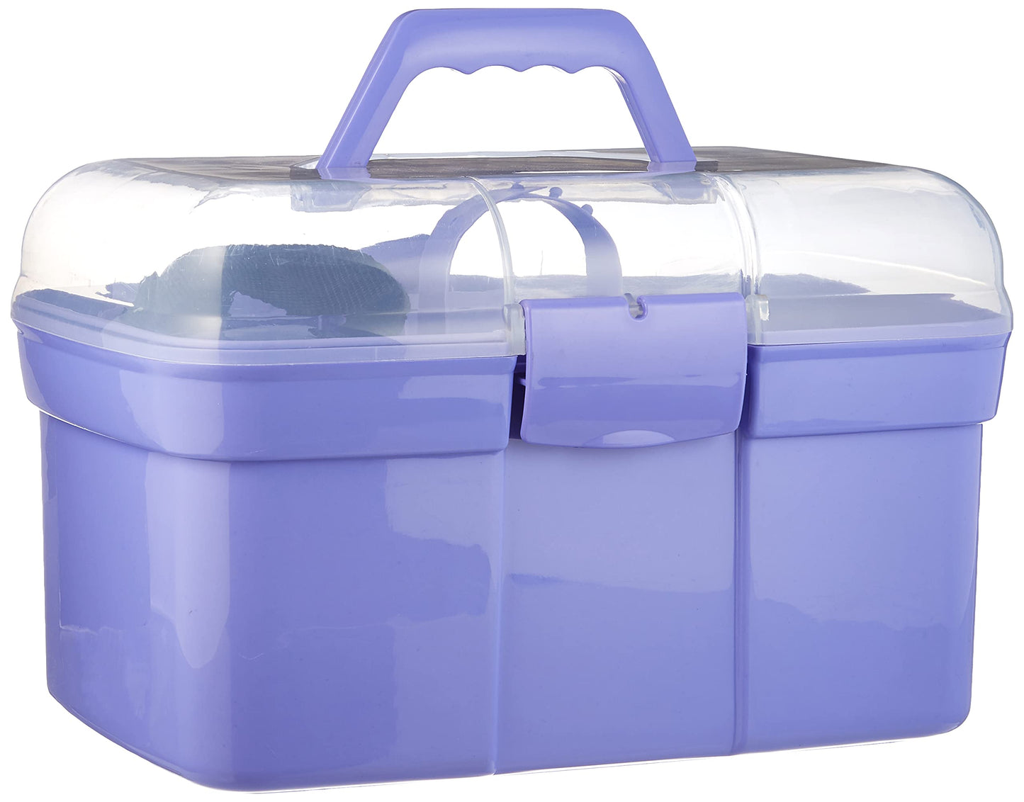 Kerbl Grooming box filled for children, purple (care kit for horses) 321765, 8 pieces (pack of 1), polypropylene