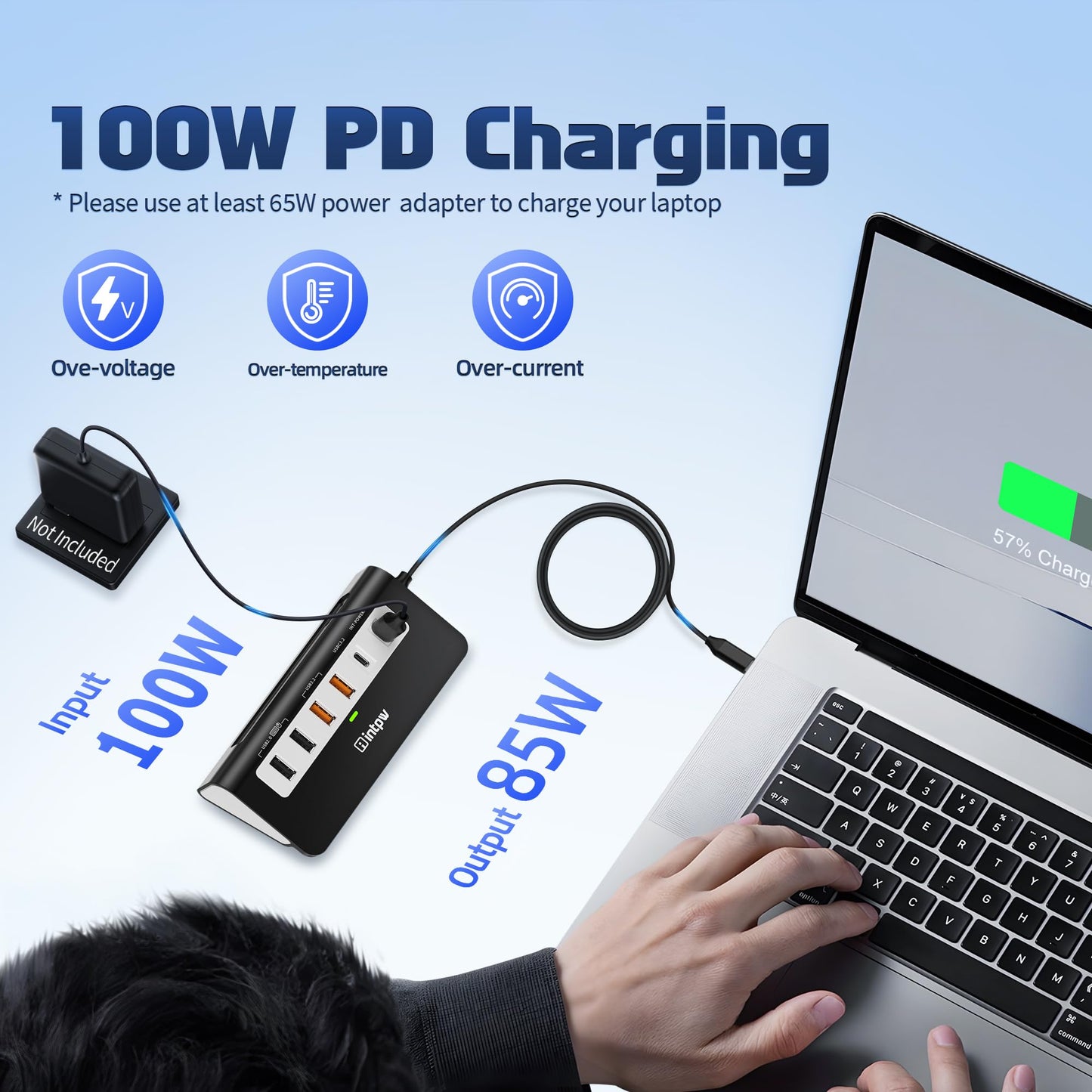 USB C Hub 10Gbps, 9-in-1 USB 3.2 Hub with 4K@60Hz HDMI, Type-C 3.2, 2 USB-A 3.2, 2 USB-A 2.0, PD 100W, SD/TF Slot, Aluminum USB Hub for Laptop, iPhone 16/15 Series, MacBook Air/Pro and More