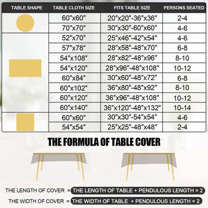 smiry Waterproof Vinyl Tablecloth, Rectangle Heavy Duty Table Cloth, Wipeable Table Cover for Kitchen and Dining Room (Beige, 60" X 84")