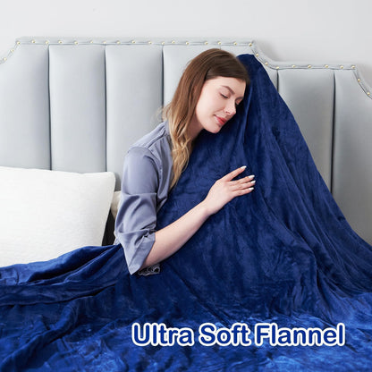 Electric Heated Blanket Full Size 72"x84", Cozy Large Oversized, 5 Heating Levels & 10 Hours Auto Off, Cozy for Bed, Sofa, & Office, Machine Washable, Purple