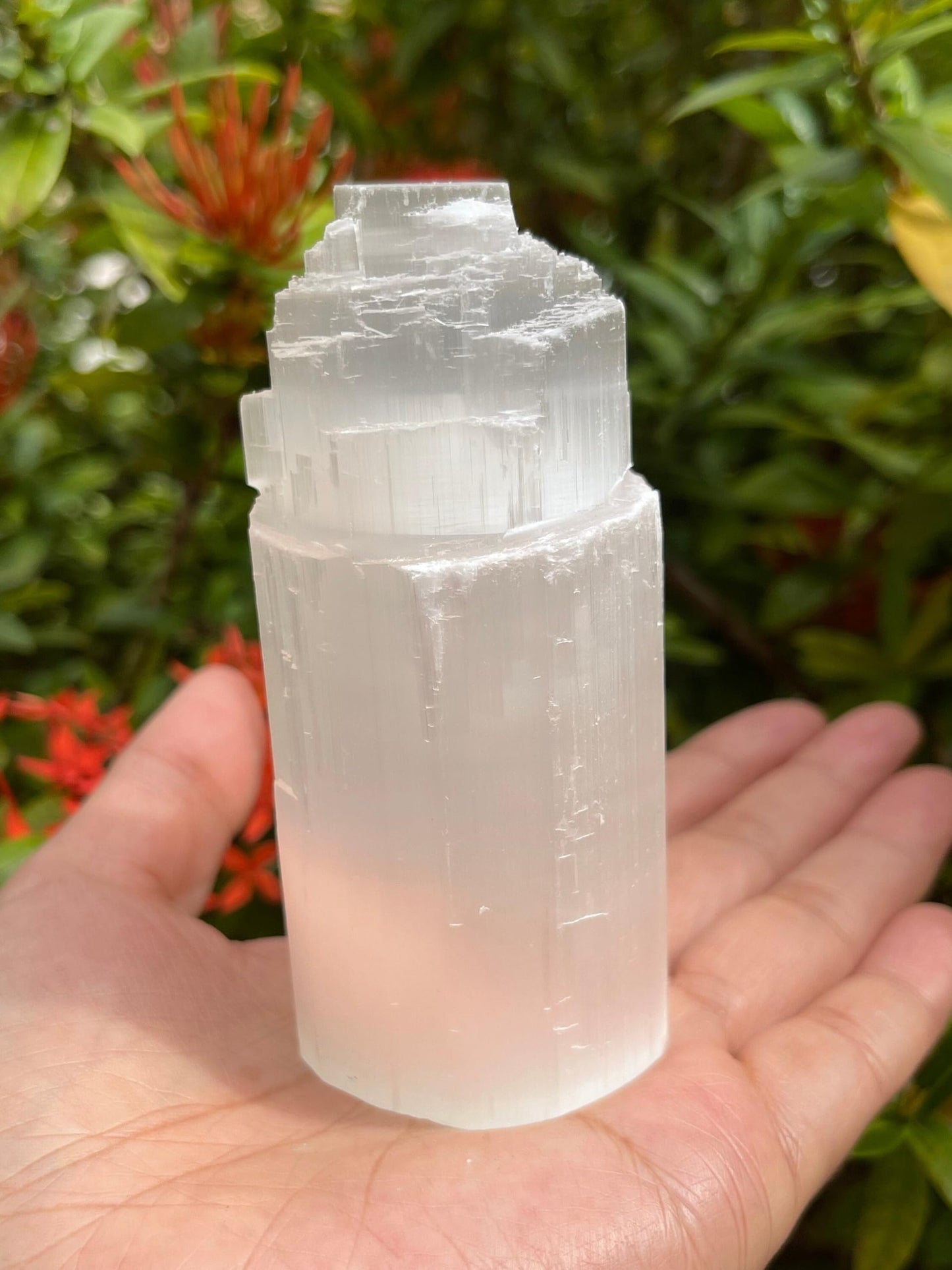 GAF TREASURES Selenite Iceberg Night Light, Selenite Crystal Nightlight Plugin, Selenite Skyscraper, Night Light Kids and Baby Nursery