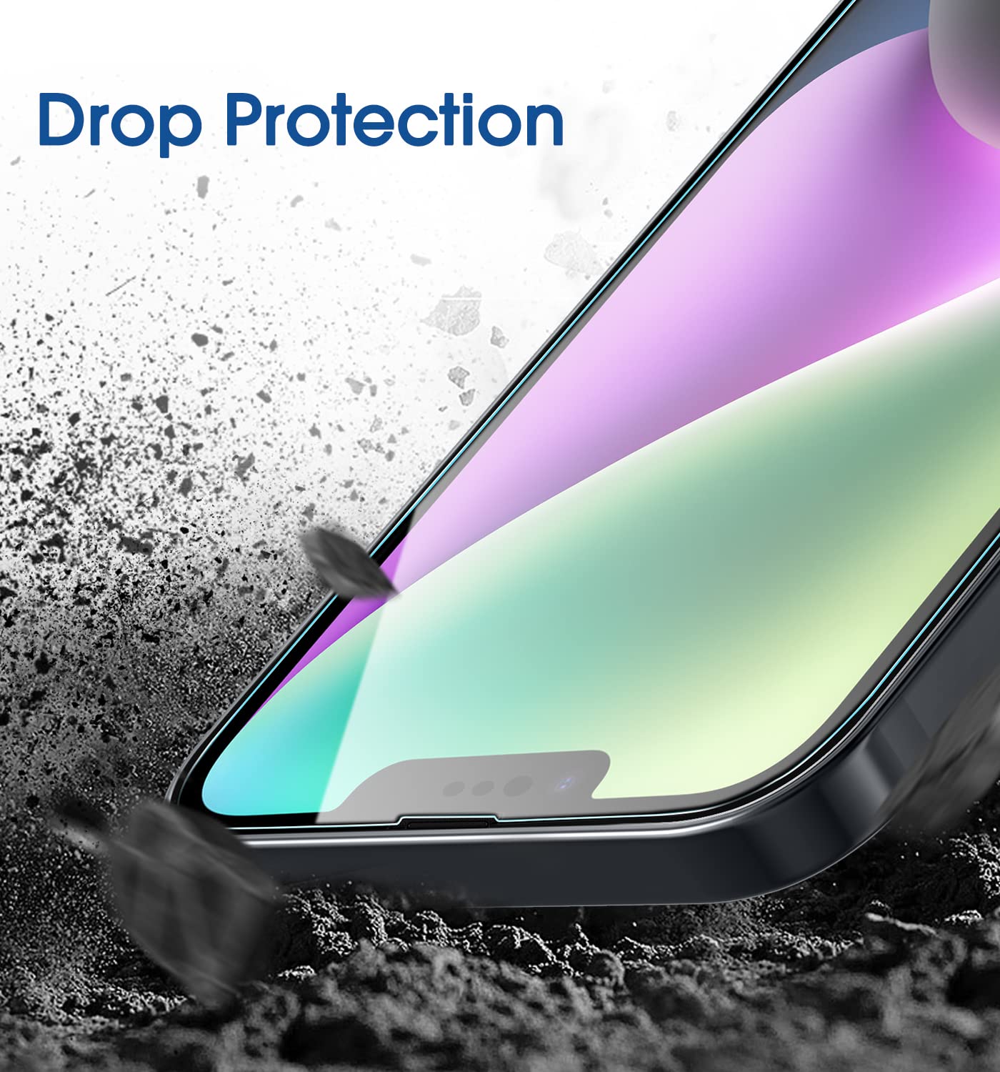 amFilm Auto-Alignment OneTouch for iPhone 16 [6.1''] Screen Protector + Camera Lens Protector, Tempered Glass, 30 seconds Installation, Bubble Free, Case Friendly, Anti-Scratch [2+2 Pack]