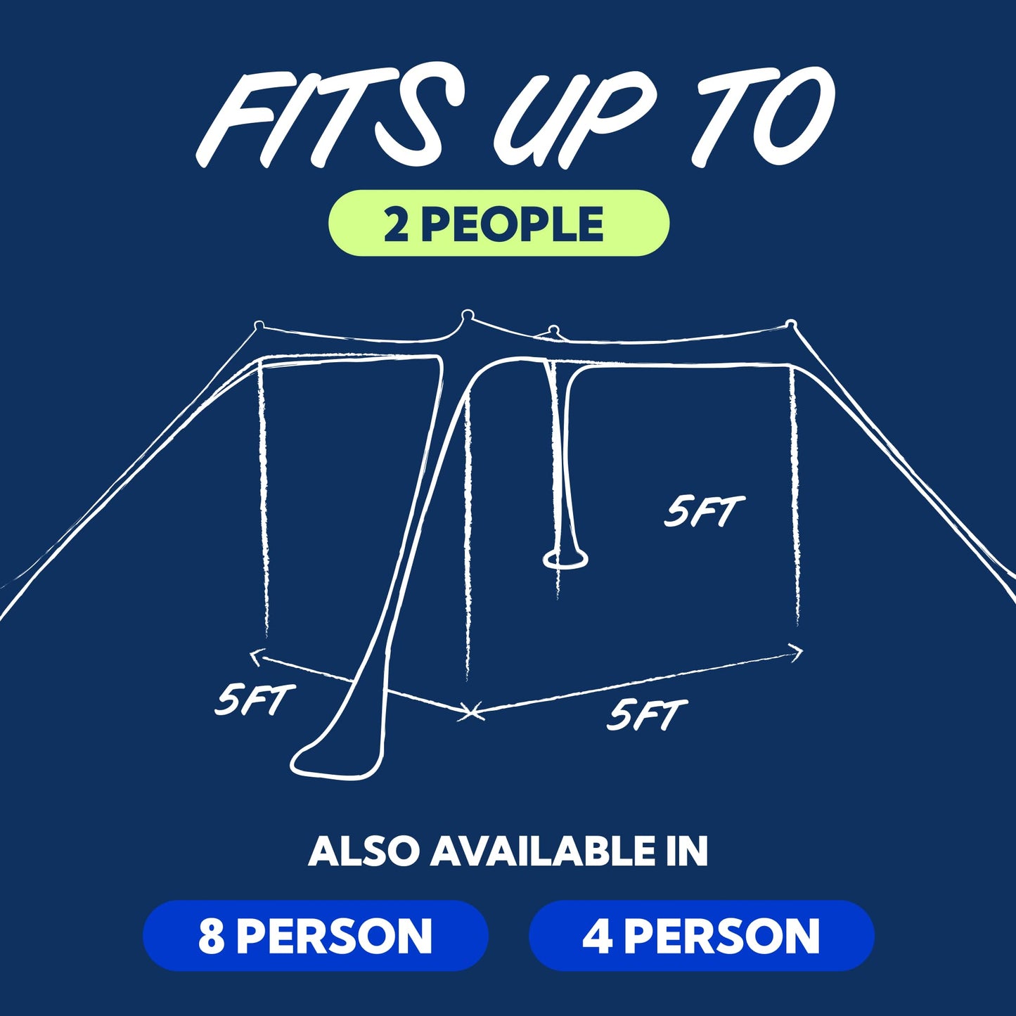 SUN NINJA Beach Tent Shelter with UPF50+ Protection, Includes Sand Shovel, Ground Pegs, Stability Poles, Outdoor Pop Up Shade Canopy for Camping, Fishing, Backyard Fun (Navy, 5x5 FT 4 Pole)