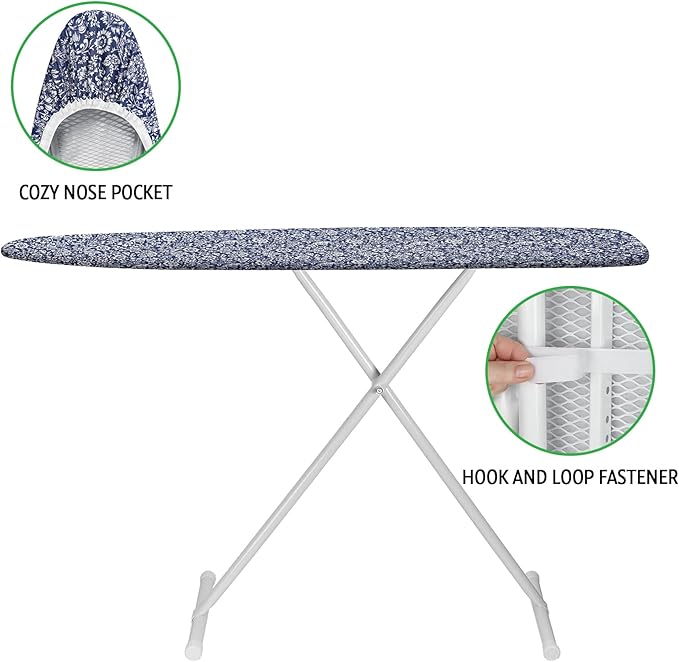 Ironing Board Cover and Pad 15x54 Inch Standard Ironing Board Cover