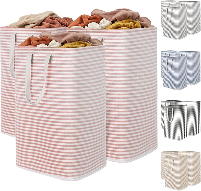 Lifewit 3 Pack Laundry Hamper Large Collapsible Laundry Baskets, Freestanding
