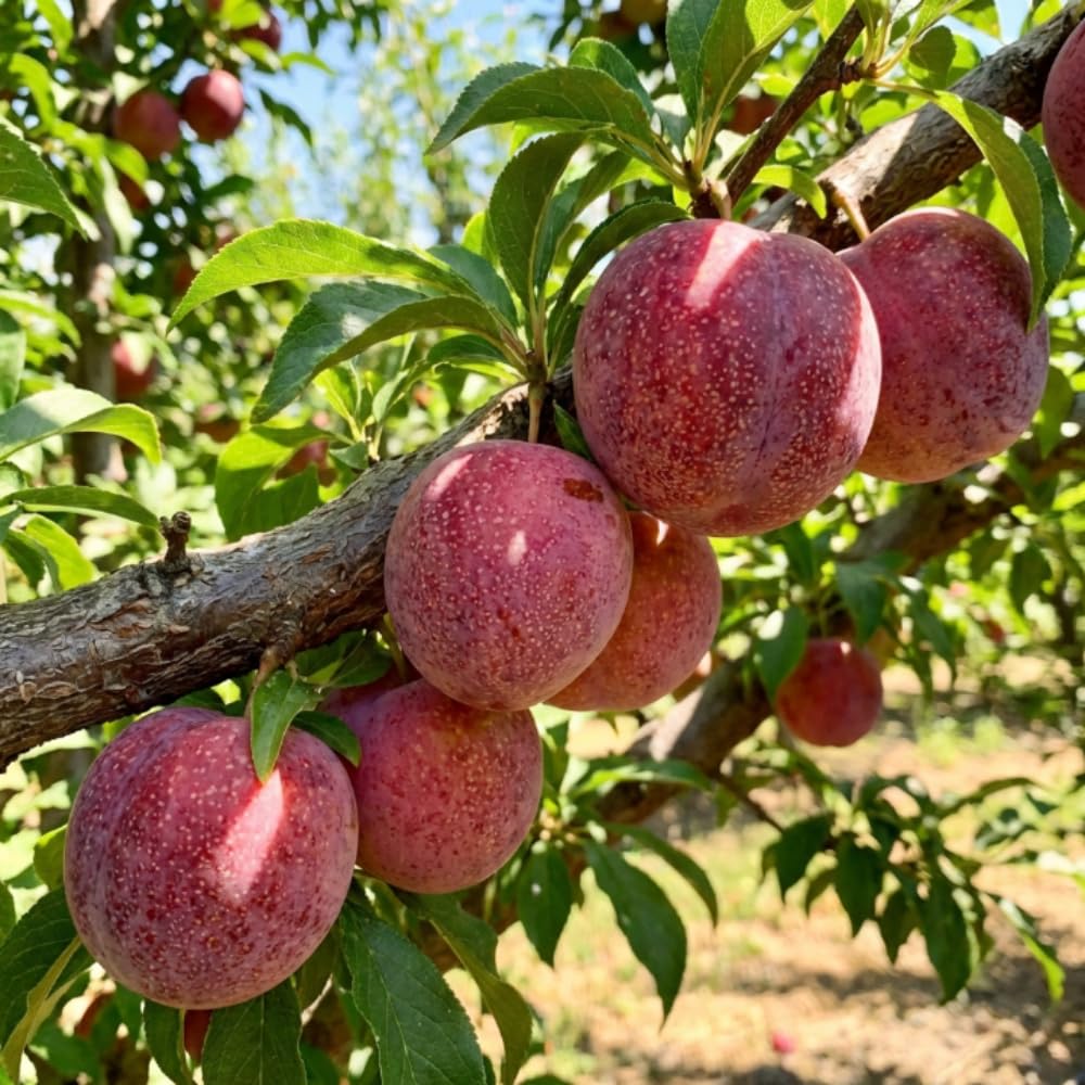 Live Pluot Tree, Sweet Pluot Plant Live, 1-2 Feet Tall, High Yield Plum Tree for Outdoor Planting, No Ship to CA