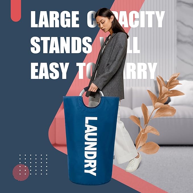 Caroeas 125L Laundry Basket, Large Laundry Hamper, Laundry Bag