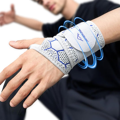 Wrist Wrap - Wrist Brace of 3D Microfiber for Carpal Tunnel Relief, Compression Wrist Support for Workout, Adjustable Wrist Guards Fit Right Left Hand