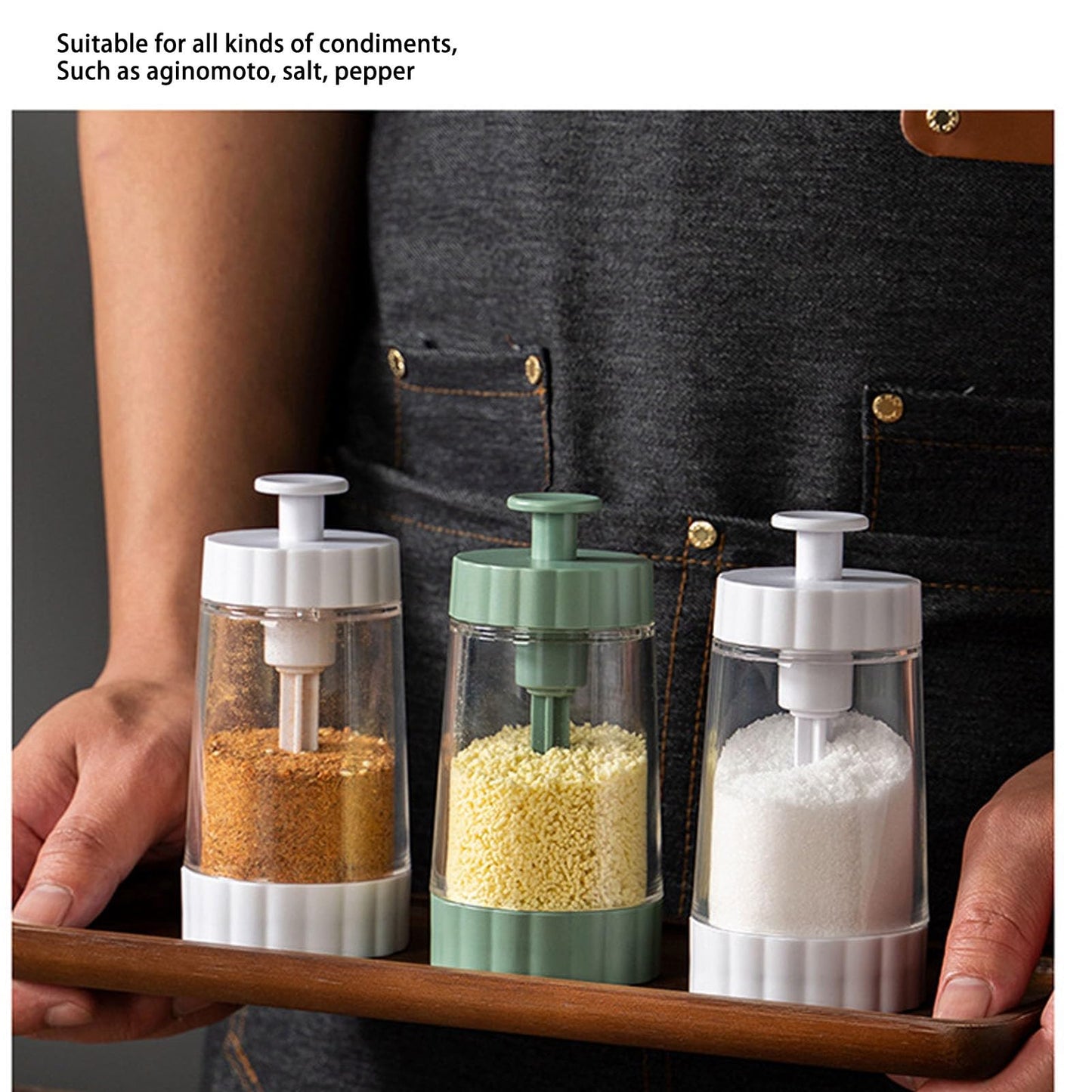 aqxreight Quantitative Salt Shaker 05g Precise Portion Control Metering Dispenser for Salt Seasonings Kitchen Cooking Camping BBQ Household Use